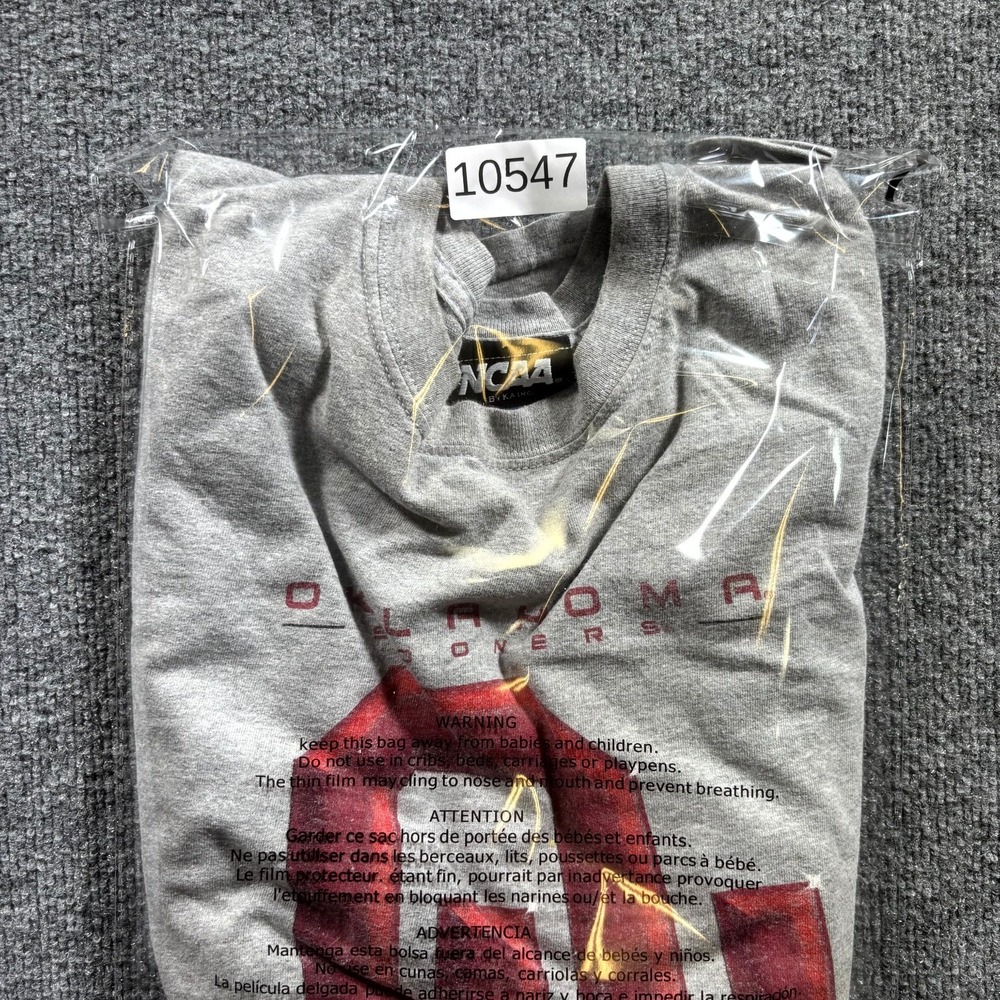 NCAA Oklahoma Sooners KA Inc Shirt Men's XL Gray Football Team Graphic Cotton - Picture 12 of 12